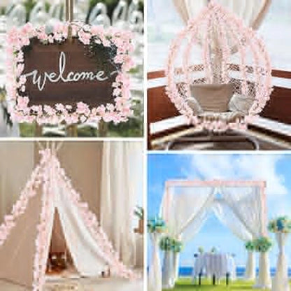 Cherry Blossom String Lights with 20 LEDs for Bedroom & Party Decor