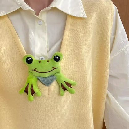 Frog Hair Scrunchie – Cute Plush Elastic Hair Band for Women