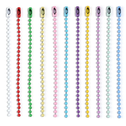 Ball Chain Keychains – 100pcs Metal Bead Chains for DIY Crafts