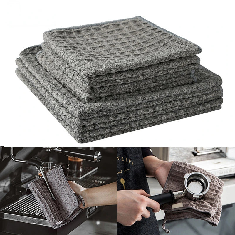 Coffee Machine Cleaning Cloth – Absorbent Microfiber Barista Towel