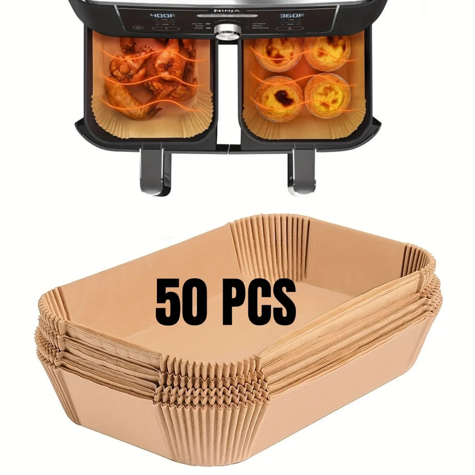 Air Fryer Paper Liners Disposable Non Stick Parchment Baking Sheets