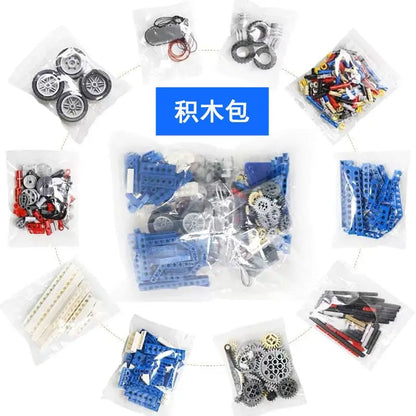 9686 STEM Educational Set Technical Simple and Motorized Building Blocks School Students Learning Power Function Bricks Kids Toy