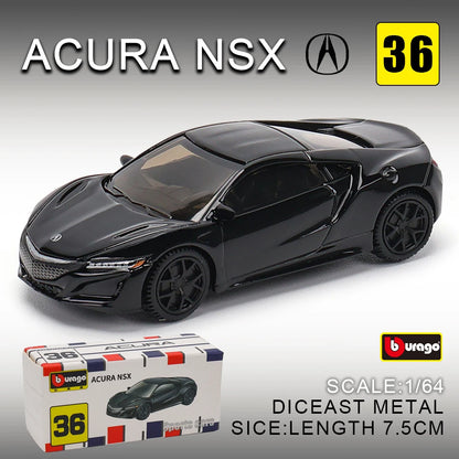 Bburago 1:64 golf Porsche 911 Shelby Raventon Mustang Lamborghini Collection Series Car Die Casting Model Gift Toy