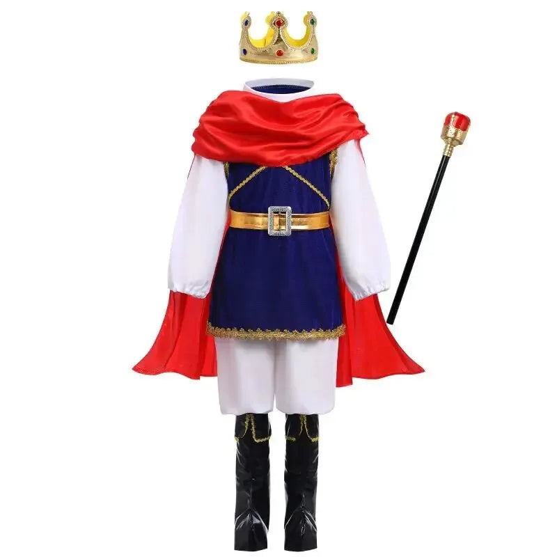 Royal Prince Costume – Kids Medieval King Dress-Up Set