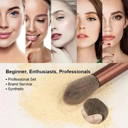 Makeup Brush Set, Soft Foundation, Eyeshadow & Blending Brushes
