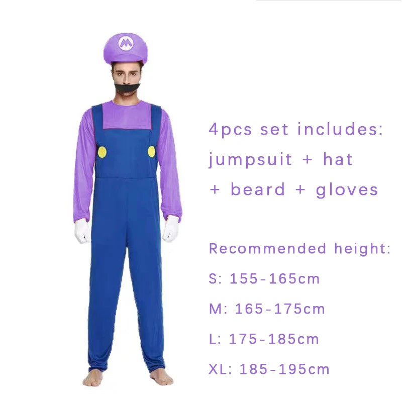 Adult Green Plumber Costume – Funny Jumpsuit for Halloween Cosplay