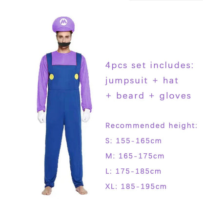 Adult Green Plumber Costume – Funny Jumpsuit for Halloween Cosplay