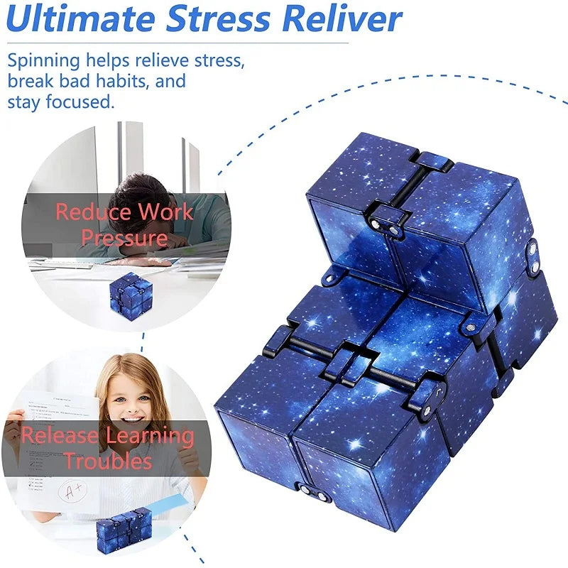 Infinity Cube Fidget Toy Folding Flip Puzzle for Teens and Adults