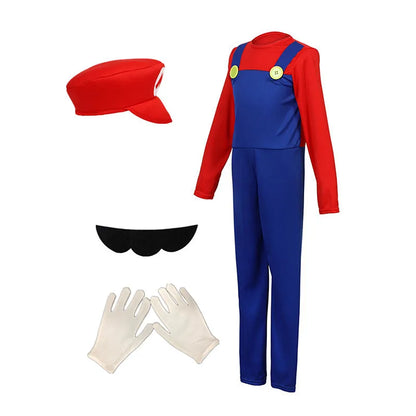 Kids Game Costume – Jumpsuit, Hat, Gloves & Beard Set