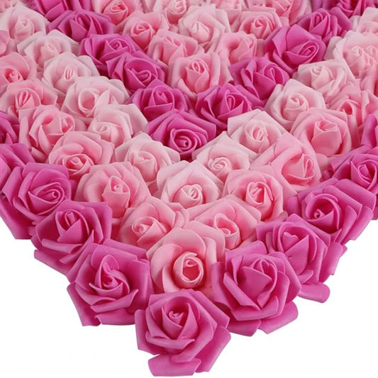10/20/50Pcs Artificial Foam Rose Flowers PE Fake Flower for Home Room Dceor Wedding Party Halloween Thanksgiving Christmas Decor