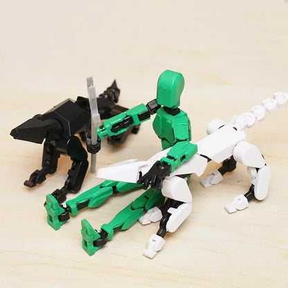 Movable Robot Action Figure, 13-Joint Poseable Model Toy – 14CM