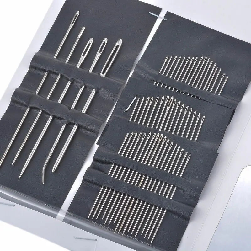 55-Piece Big Eye Sewing Needles Set for Hand Sewing