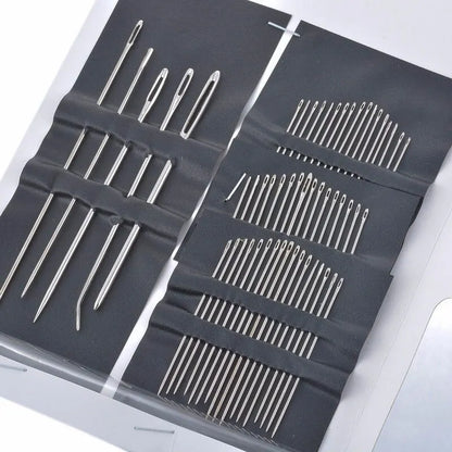 55-Piece Big Eye Sewing Needles Set for Hand Sewing