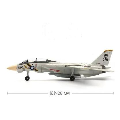 1/72 Scale F-14 Tomcat Fighter Jet Model Kit, Unassembled Military Aircraft Display Toy for Adults & Kids, Perfect Birthday Gift