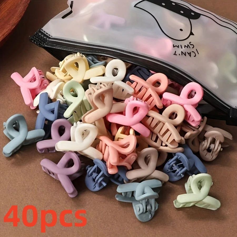 Matte Hair Claw Clips for Women – 20 Piece Candy Color Set