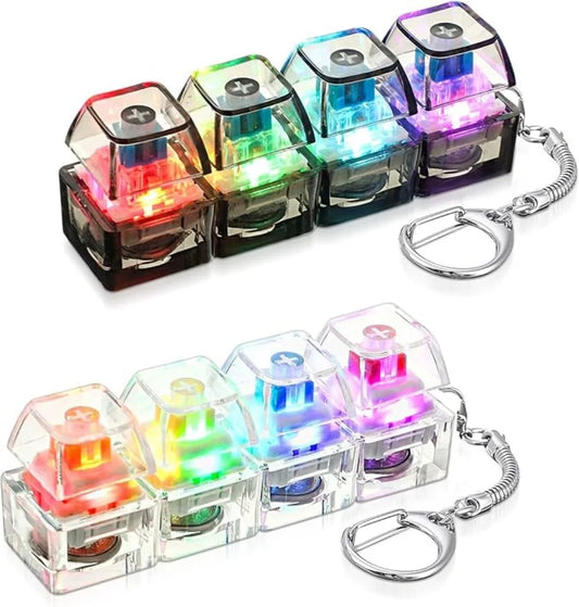 Light Up Keyboard Keychain – Clickable LED Fidget Toy