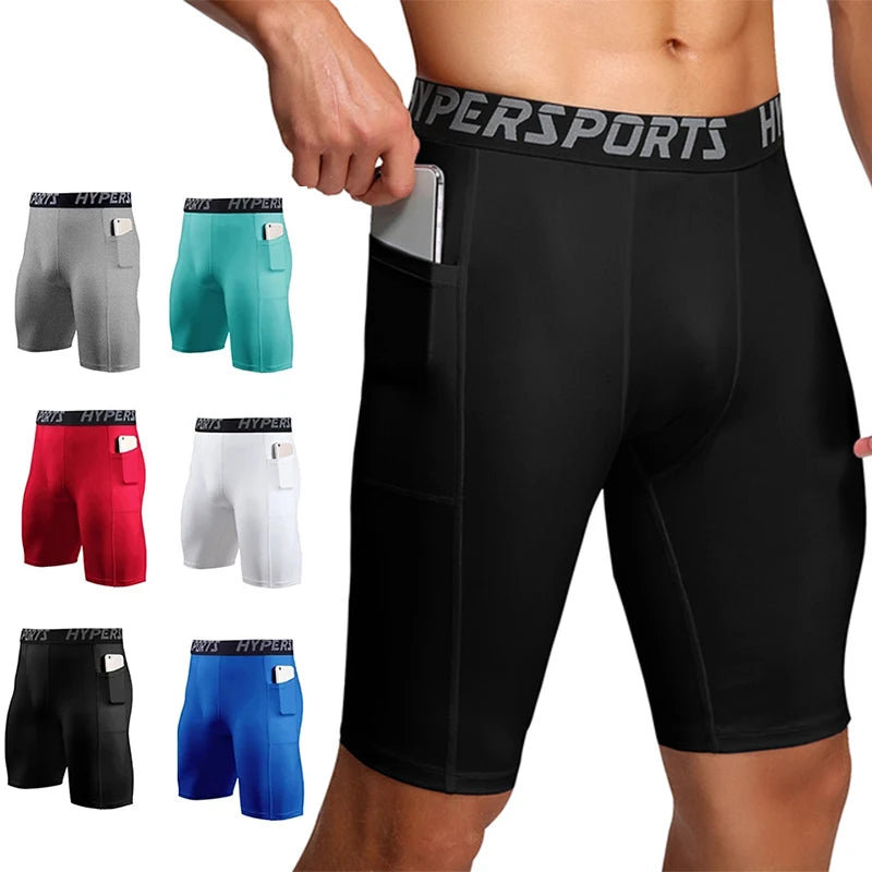 Men's Compression Shorts for Running Gym Workout and Training