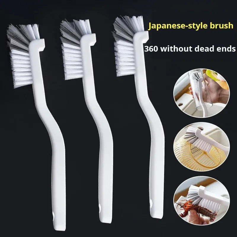 Long Handle Cleaning Brush, 90° Curved Sink & Bottle Brush