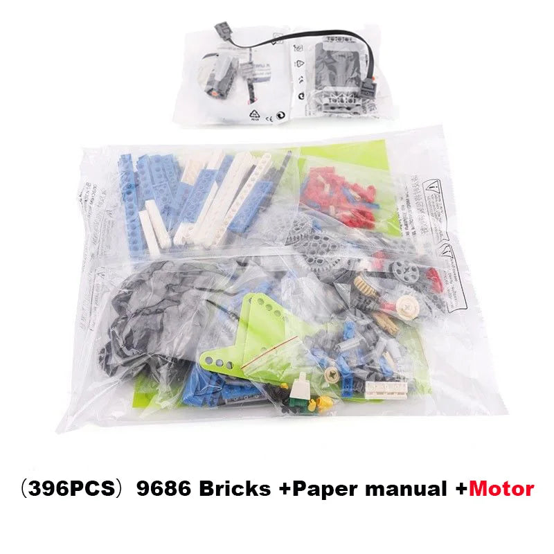 9686 STEM Educational Set Technical Simple and Motorized Building Blocks School Students Learning Power Function Bricks Kids Toy