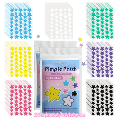Star Pimple Patches – Colorful Hydrocolloid Acne Spot Patches