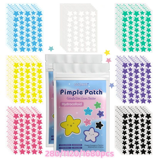 Star Pimple Patches – Colorful Hydrocolloid Acne Spot Patches