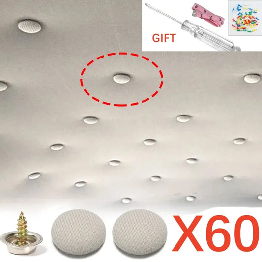 Car Roof Liner Repair Clips 60 Pcs Headliner Fasteners with Tools