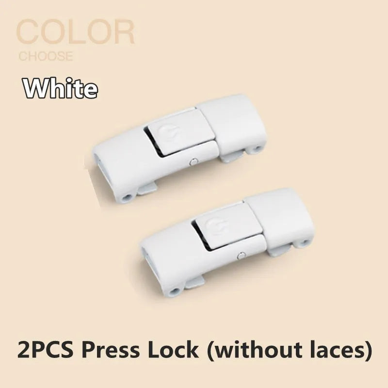 No Tie Shoe Laces with Press Lock for Kids and Adults
