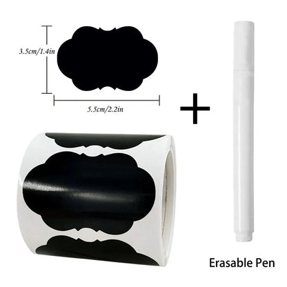 Chalkboard Labels 120-Piece Removable Blackboard Stickers