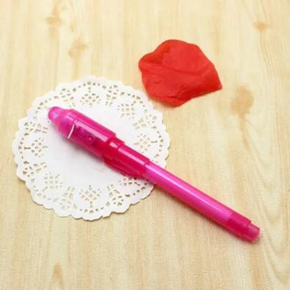 Invisible Ink Pen with UV Light for Secret Messages – 1/4PCS