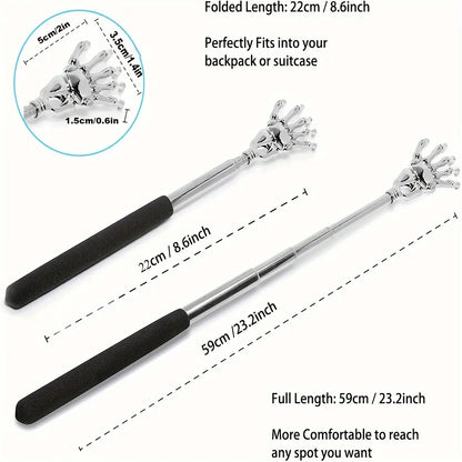 Extendable Back Scratcher – Telescopic Stainless Steel Massager