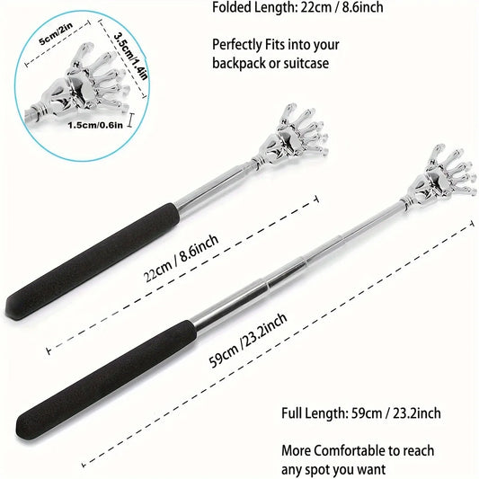 Extendable Back Scratcher – Telescopic Stainless Steel Massager
