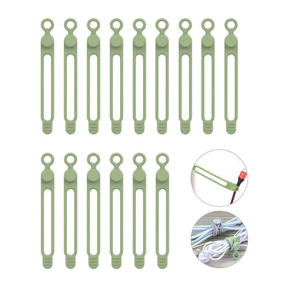 Silicone Cable Ties – Reusable Cord Organizer & Wire Straps