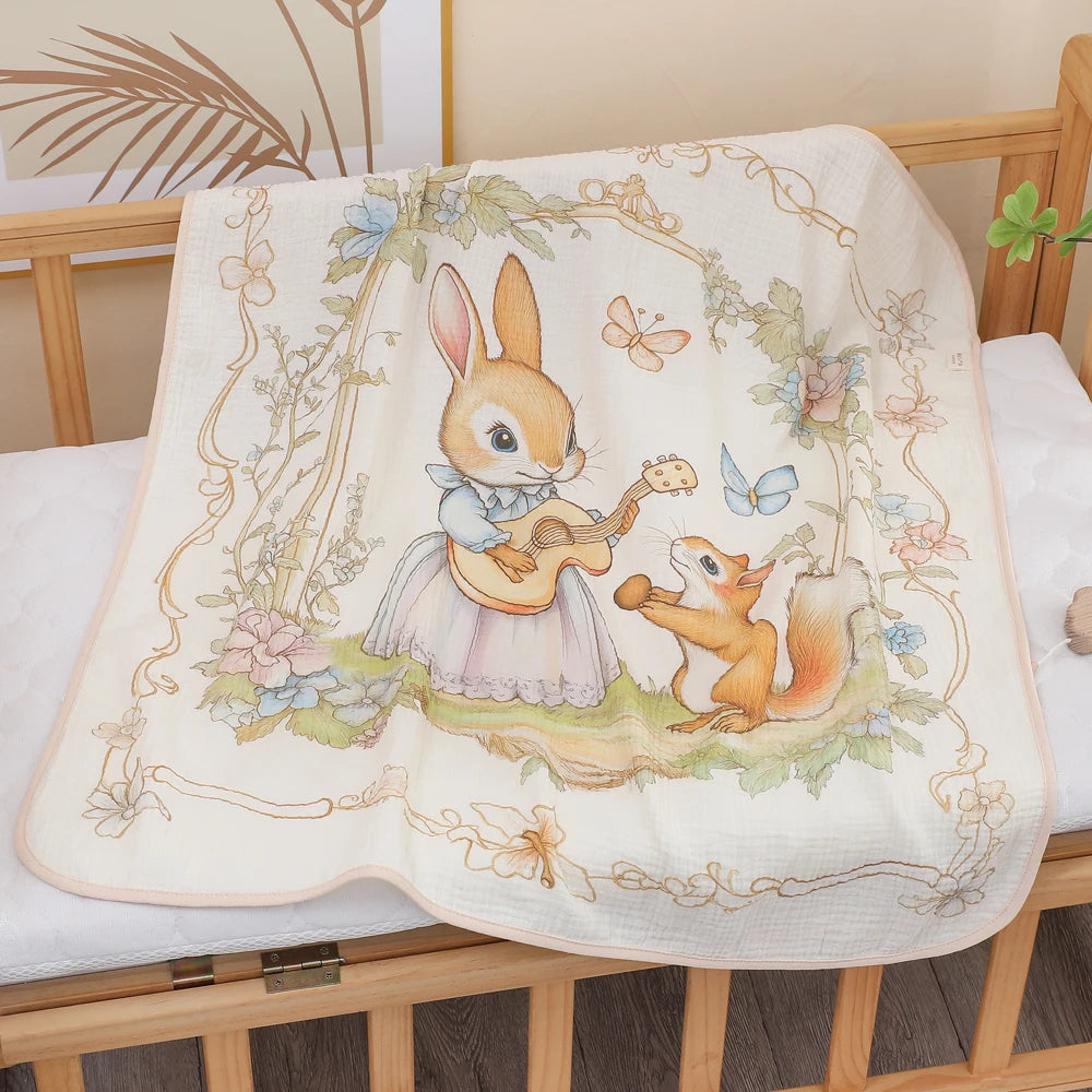 Baby Bath Towel – Soft Cotton Gauze Towel for Newborns