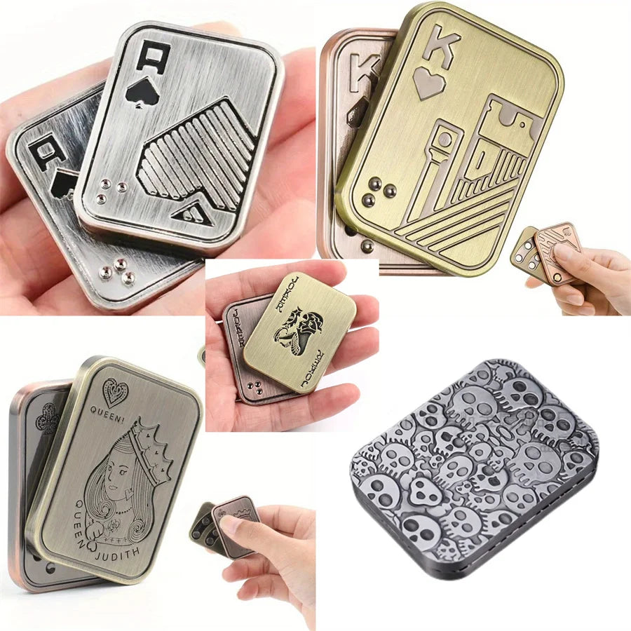 Metal Fidget Slider – Push Card Haptic Desk Toy for Teens & Adults