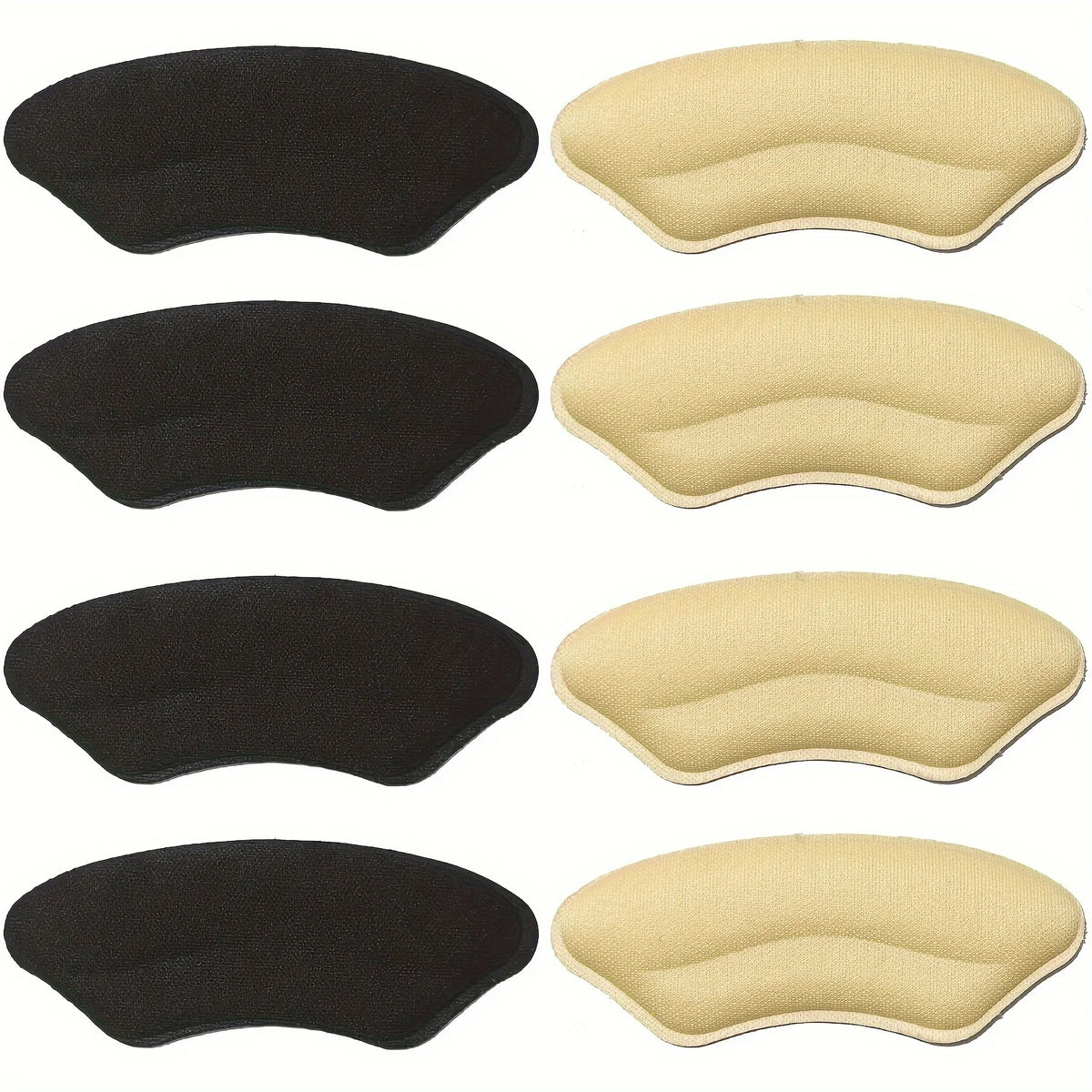 8-Pack Heel Pads for Shoes – Self-Adhesive Heel Grips for Better Fit