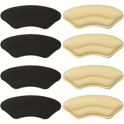 8-Pack Heel Pads for Shoes – Self-Adhesive Heel Grips for Better Fit