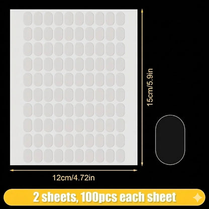 Double Sided Mounting Tape – 200PCS Transparent Waterproof Adhesive Pads