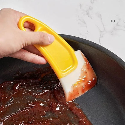Kitchen Cleaning Scraper with Soft Silicone Blade for Pots and Pans