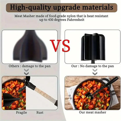 Meat Chopper, Ground Beef Smasher & Hamburger Meat Masher