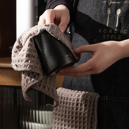 Coffee Machine Cleaning Cloth – Absorbent Microfiber Barista Towel