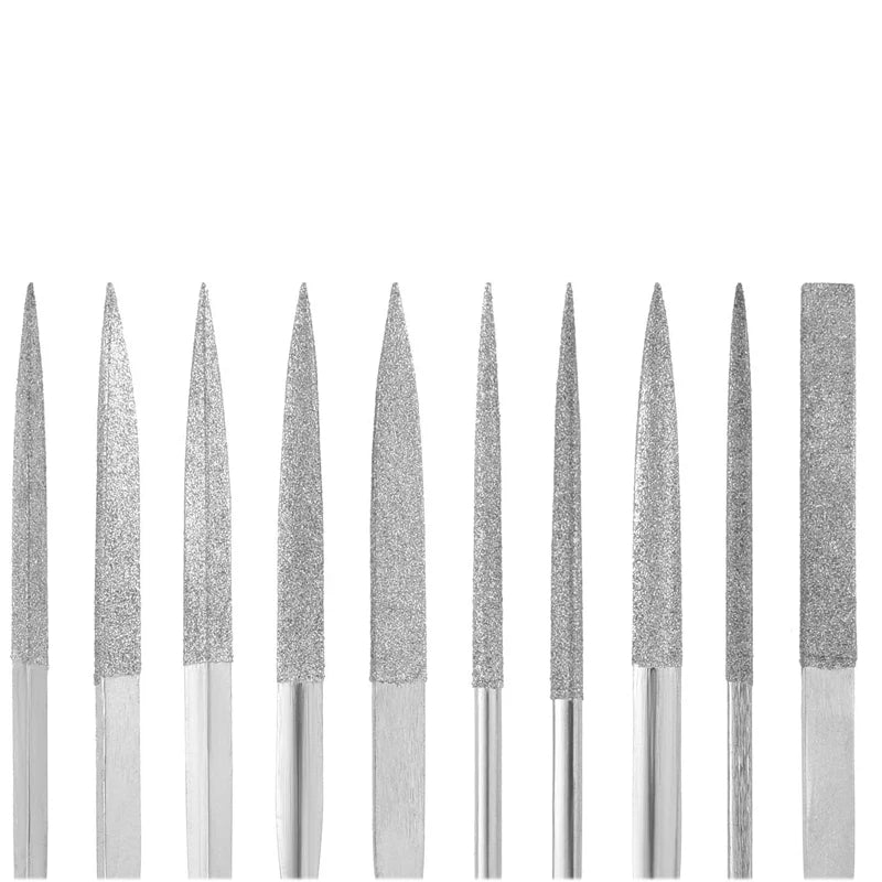 Diamond Needle File Set – 10-Piece Mini Files for Craft and Metalwork