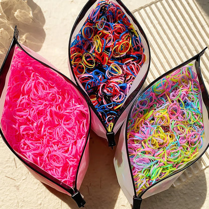 Girls Hair Ties Colorful Elastic Bands for Kids Ponytails