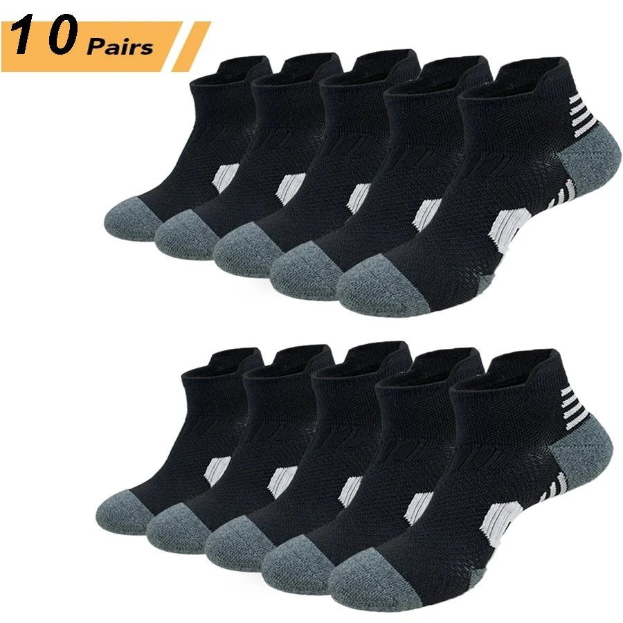 Non-Slip Running Socks – 3 Pairs Quick-Dry Athletic Sports Socks