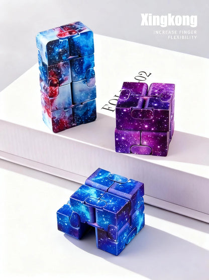 Infinity Fidget Cube – Colorful Folding Desk Fidget Toy