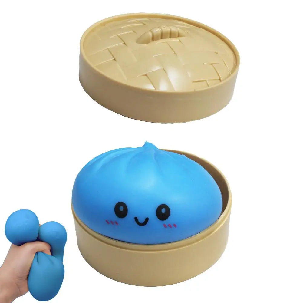 Squishy Sensory Toy Steamed Bun Squeeze Fidget Toy for Kids & Adults