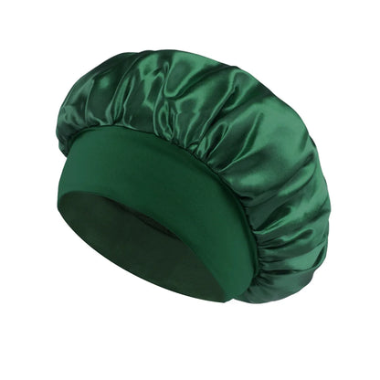 Satin Hair Bonnet for Sleeping – Large Silk Lined Hair Wrap Cap