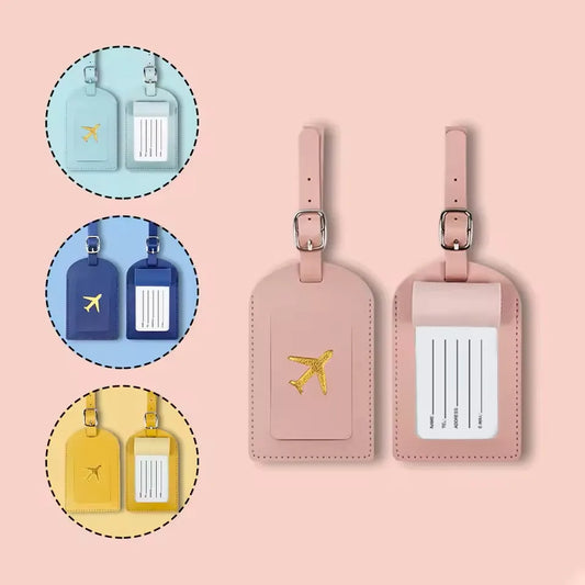 Luggage Tag, PU Leather Travel Suitcase ID Tag