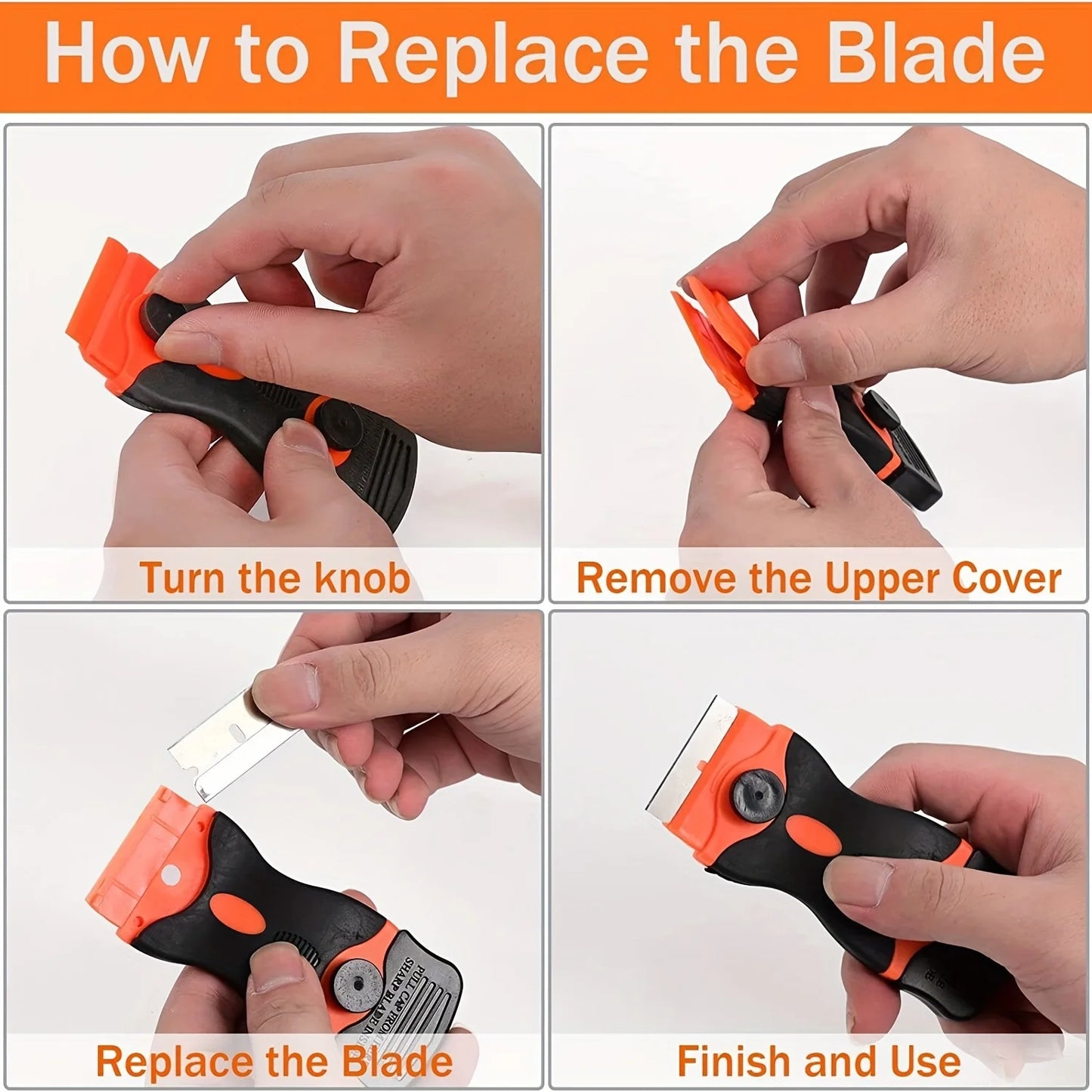 Razor Blade Scraper Set with 21 Pieces for Sticker Removal