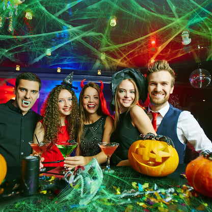 Halloween Spider Web – Glow in the Dark Spooky Decor
