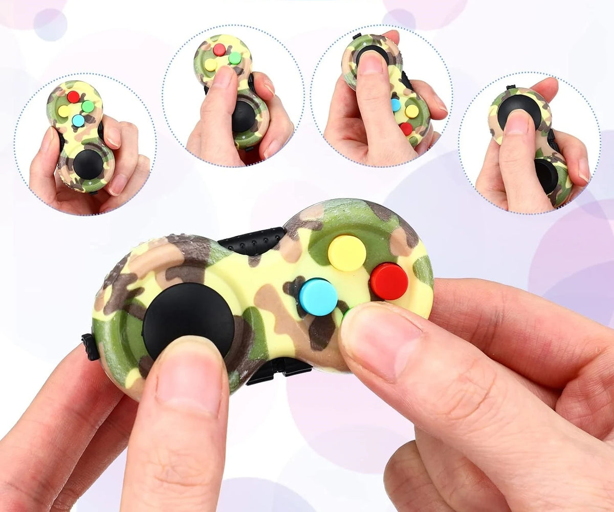 Fidget Pad – 8-in-1 Handheld Sensory Fidget Toy